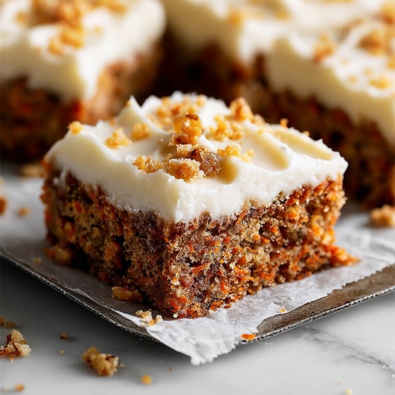 Decadent Carrot Cake Bars with Cream Cheese Frosting Recipe