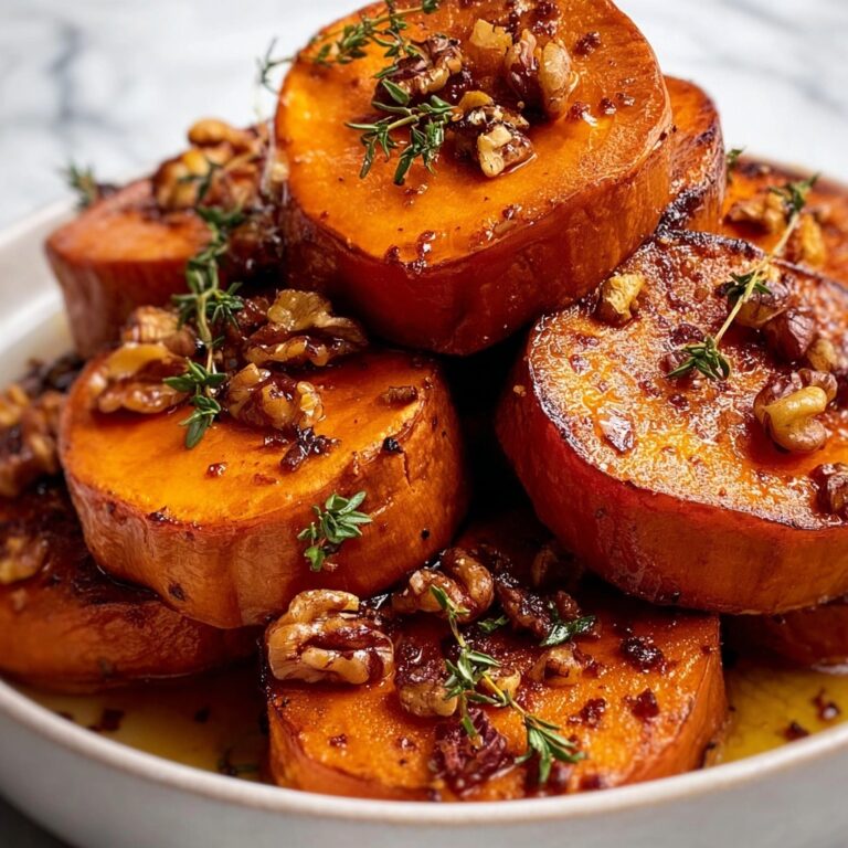 Walnut Maple Roasted Sweet Potatoes Recipe