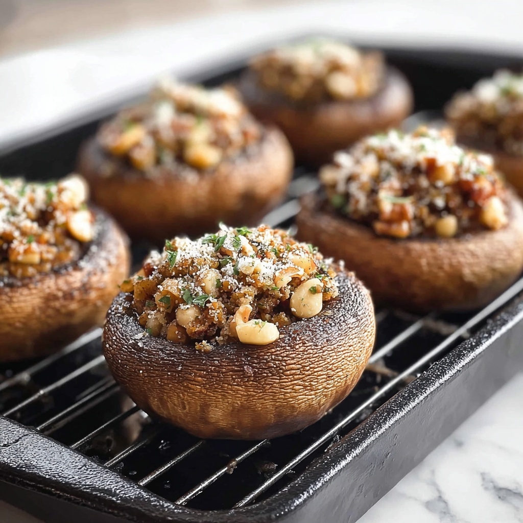 Grilled Stuffed Mushrooms with Sausage and Smoked Gouda Recipe - Recipe Image