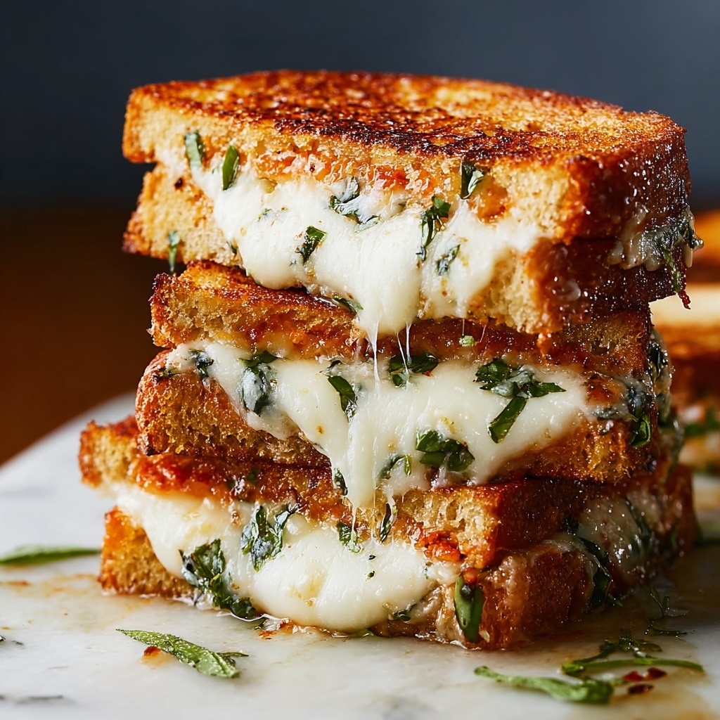Lazy Chicken Parmesan Grilled Cheese Recipe - Recipe Image