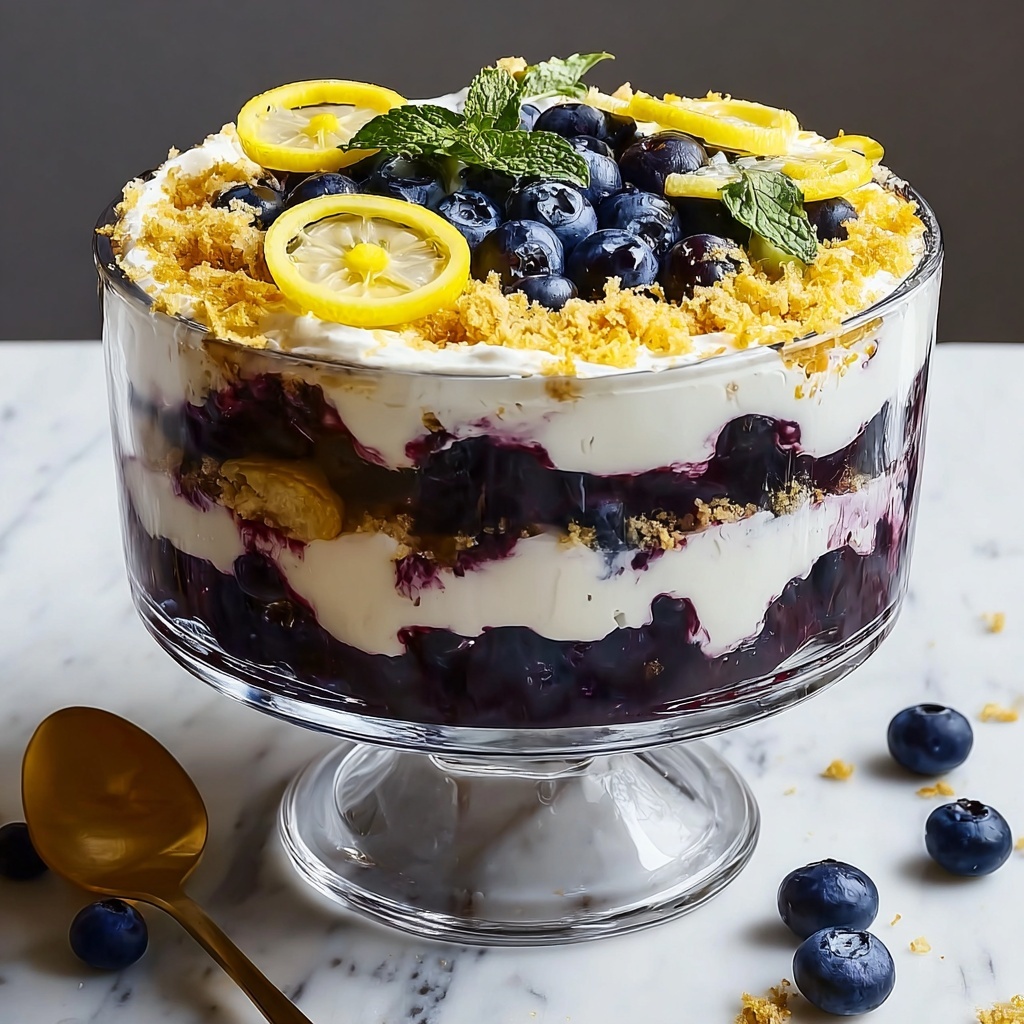 Lemon Blueberry Trifle Recipe - Recipe Image
