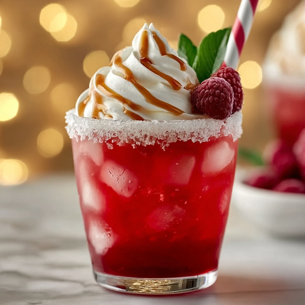 Santa’s Hat Shirley Temple Recipe - Recipe Image