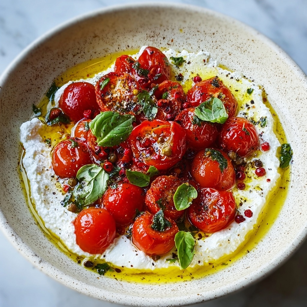 Tomato Confit with Whipped Feta Recipe - Recipe Image