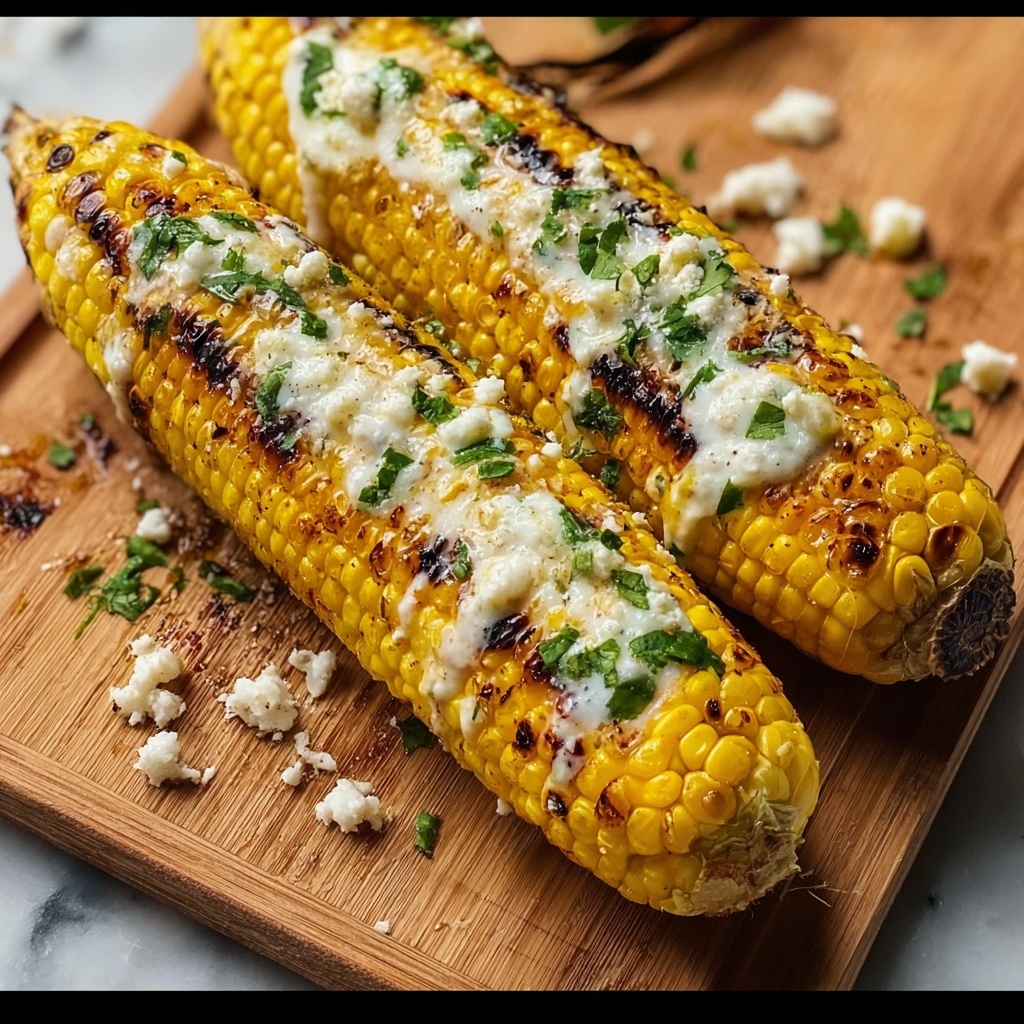 Parmesan Garlic Grilled Corn Recipe - Recipe Image