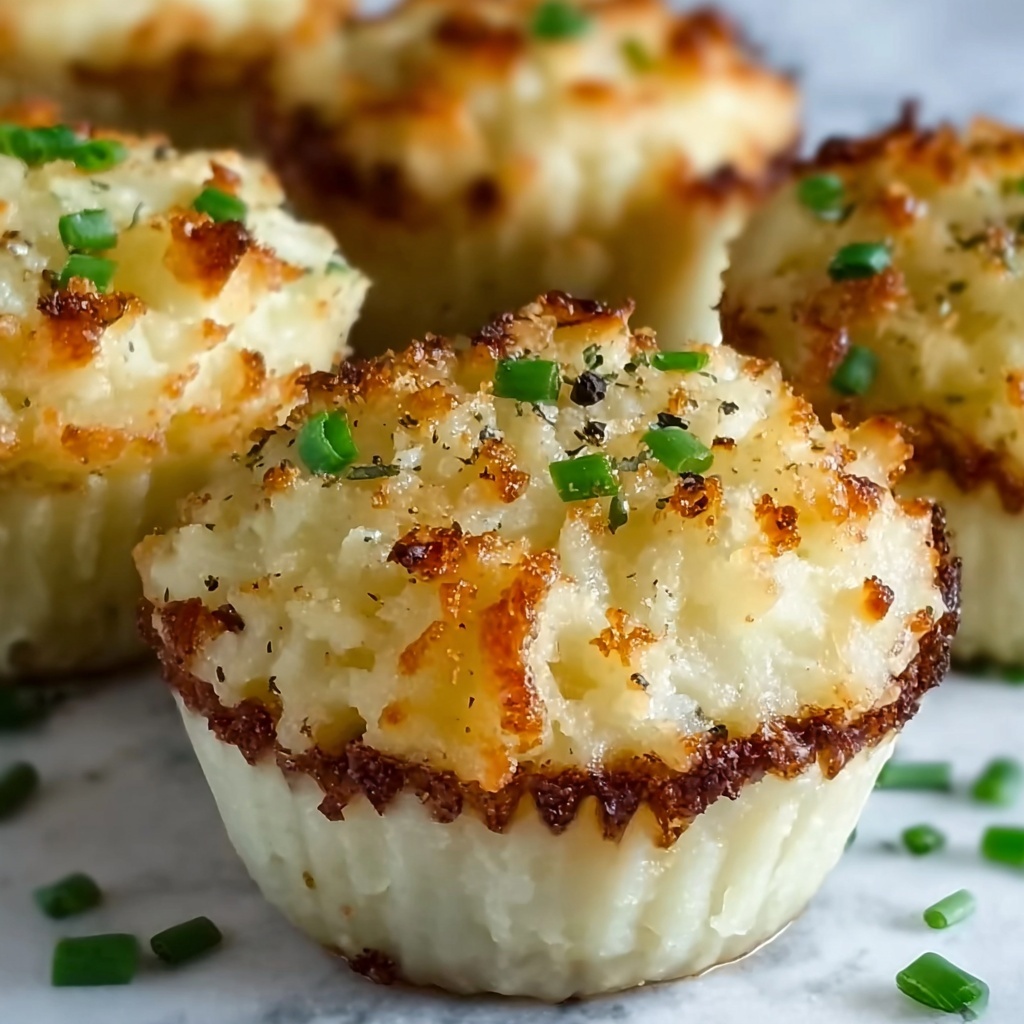 Garlic Parmesan Mashed Potato Cups Recipe - Recipe Image