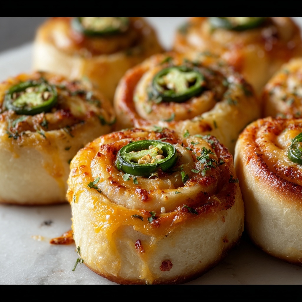 Jalapeño Popper Stuffed Rolls Recipe - Recipe Image