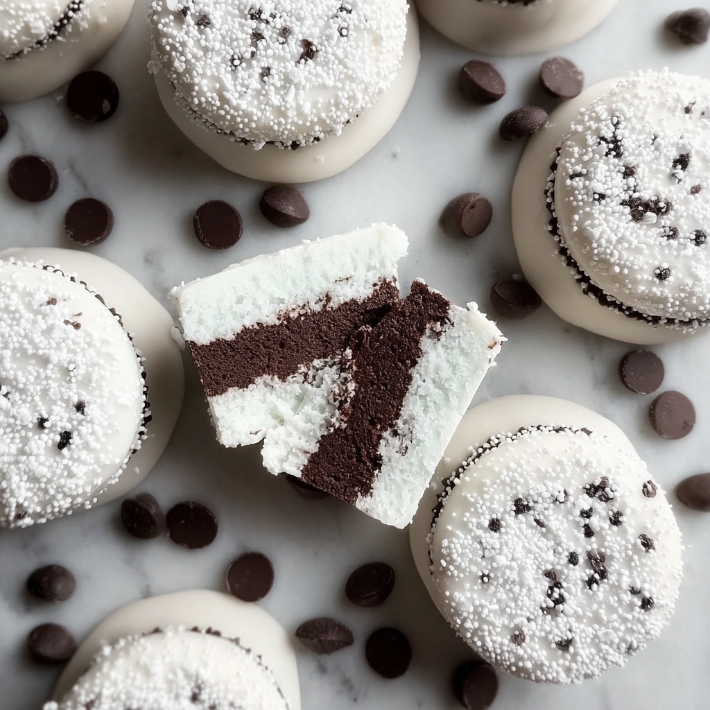 Mint Chocolate Chip Snowball Cookies Recipe - Recipe Image