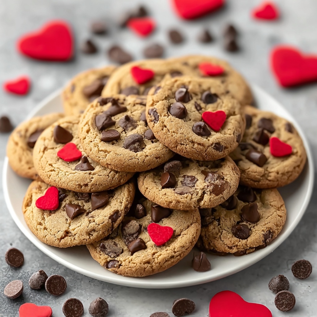 Valentine's Chocolate Chip Cookies Recipe - Recipe Image