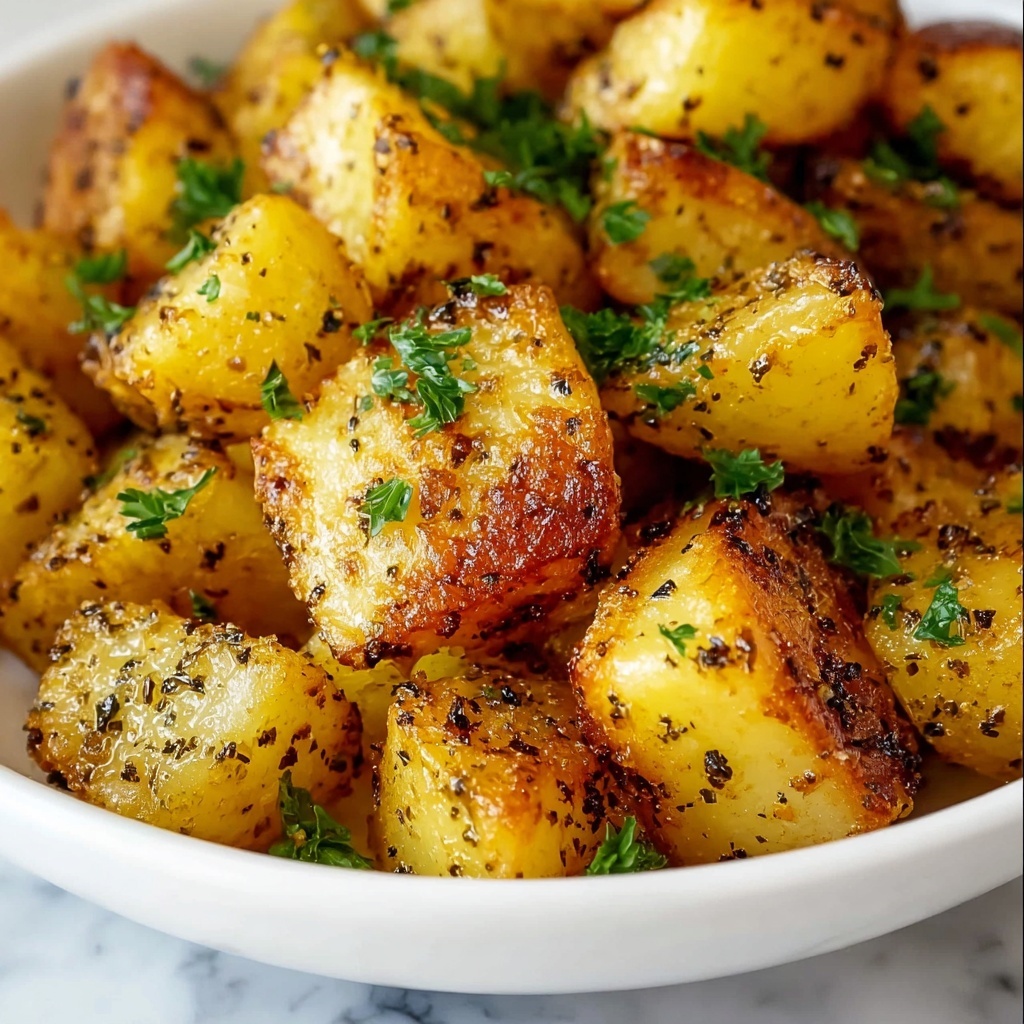 Harissa Roasted Potatoes with Whipped Tahini Sauce and Crispy Fried Pita Recipe - Recipe Image