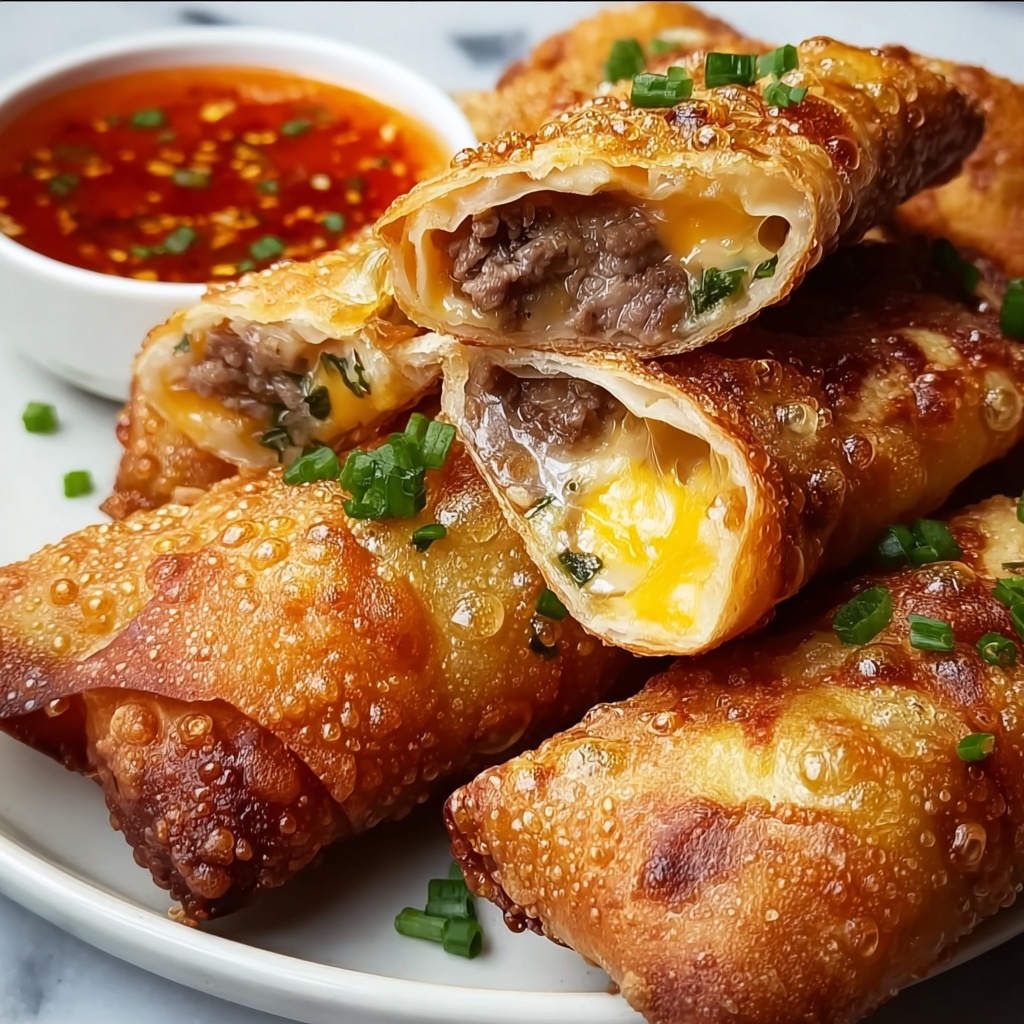 Philly Cheesesteak Egg Rolls Recipe - Recipe Image