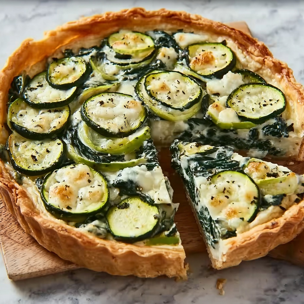 Zucchini and Spinach Pie Recipe - Recipe Image