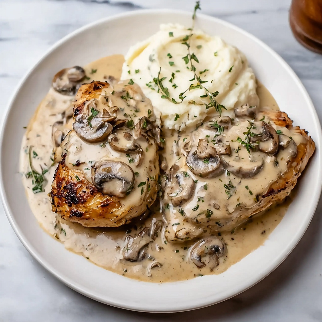 Creamy Mushroom Chicken Recipe - Recipe Image