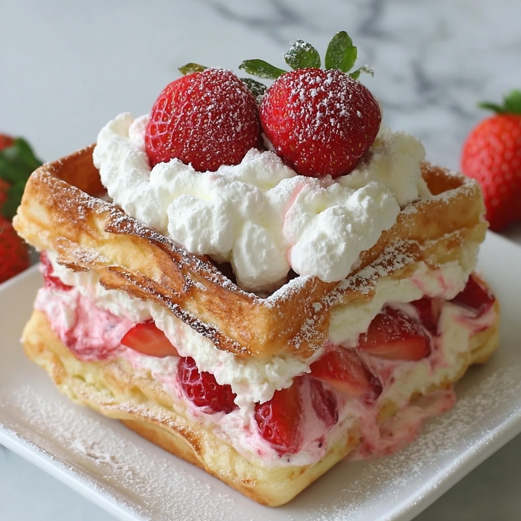 Strawberry Cream Cheese Stuffed French Toast Bake Recipe - Recipe Image