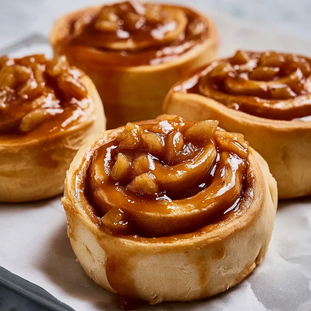 Caramel Apple Cinnamon Rolls Recipe - Recipe Image