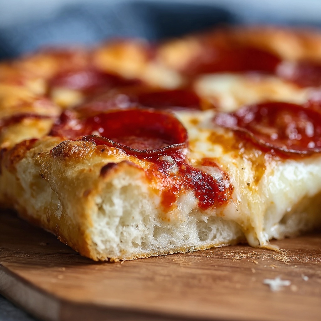 Stuffed Crust Pepperoni Pizza Recipe - Recipe Image