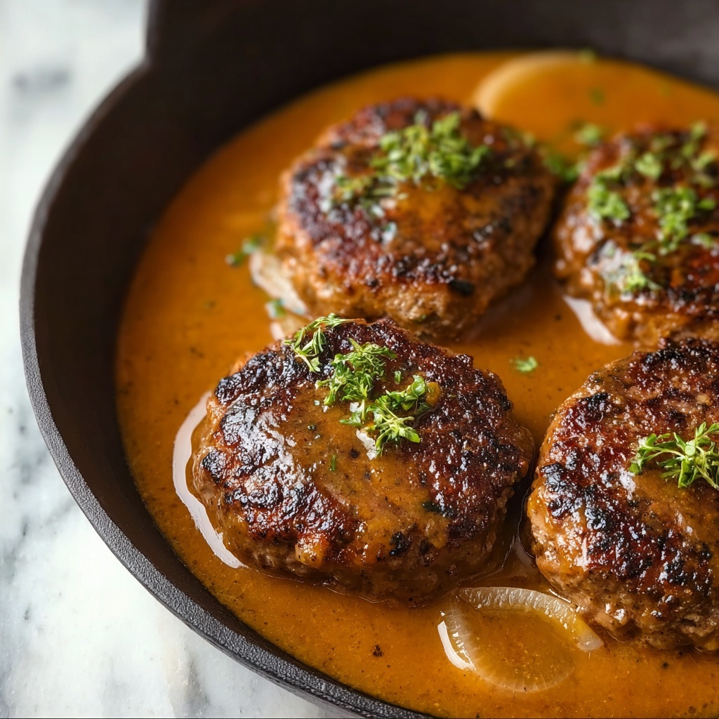 Slow-Cooked Turkey Salisbury Steak Recipe - Recipe Image