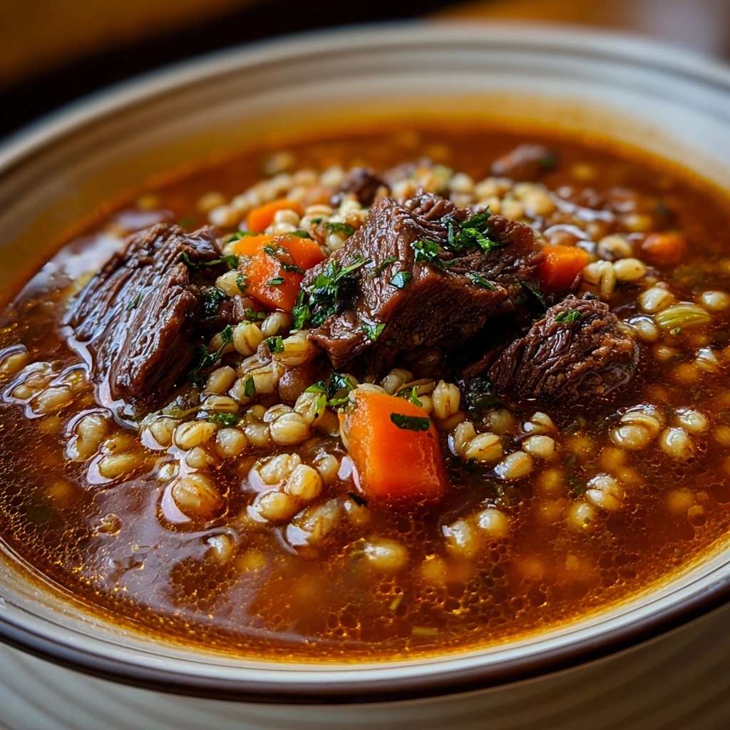 Hearty Beef and Barley Soup Recipe - Recipe Image