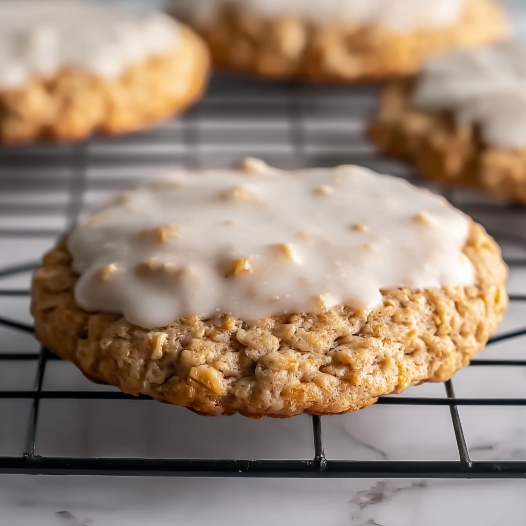 Iced Oatmeal Cookies Recipe - Recipe Image