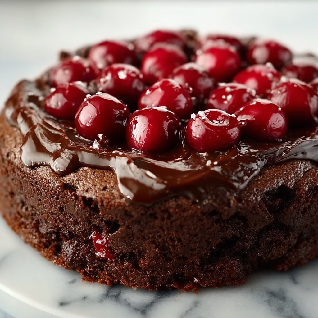 Cherry Chocolate Cake Recipe - Recipe Image