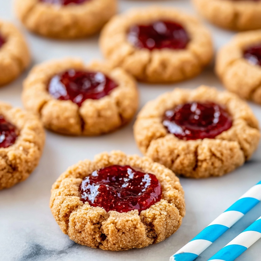 Thumbprint Cookies with Raspberry Jam and Toasted Walnuts Recipe - Recipe Image