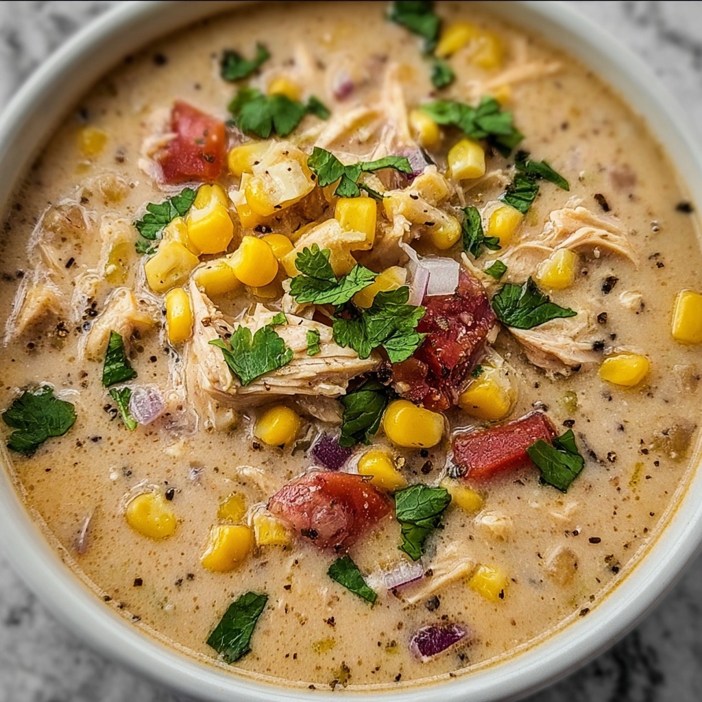Mexican Street Corn White Chicken Chili Recipe - Recipe Image