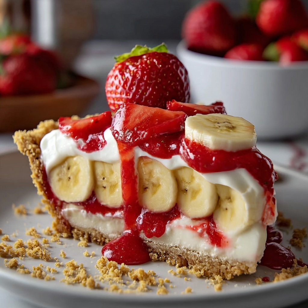 Banana-Strawberry Cheesecake Fantasy Recipe - Recipe Image