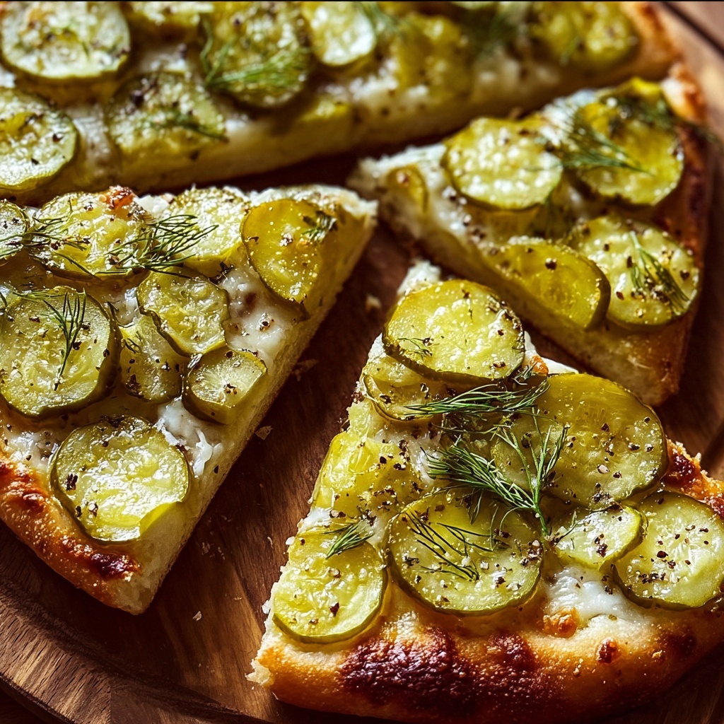 Dill Pickle Focaccia Bread Recipe - Recipe Image