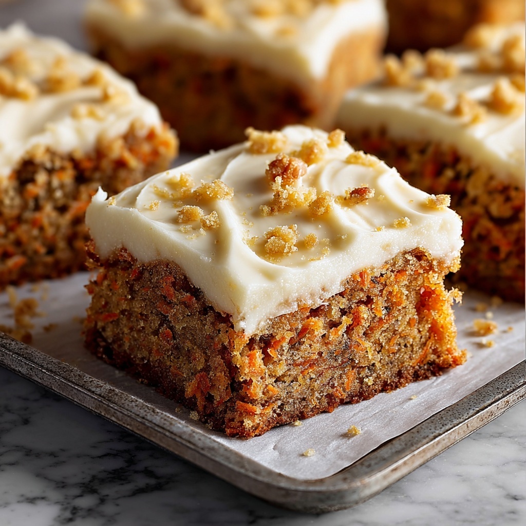 Decadent Carrot Cake Bars with Cream Cheese Frosting Recipe - Recipe Image