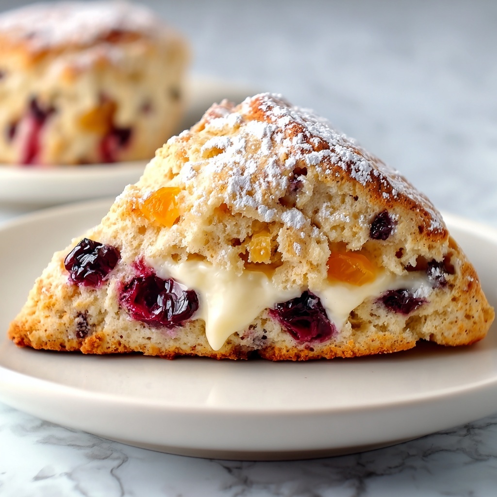Cranberry Orange Sour Cream Scones Recipe - Recipe Image