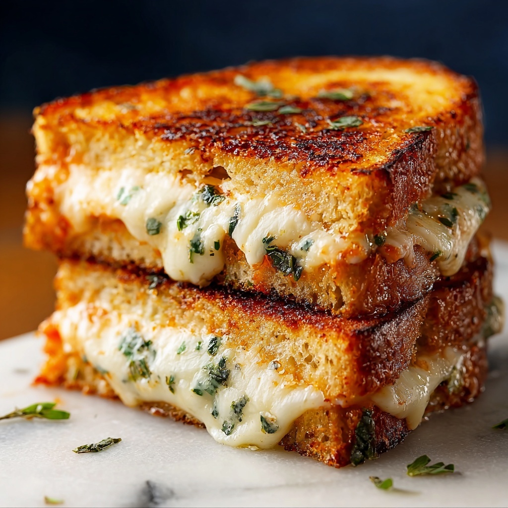 Lazy Chicken Parmesan Grilled Cheese Recipe - Recipe Image