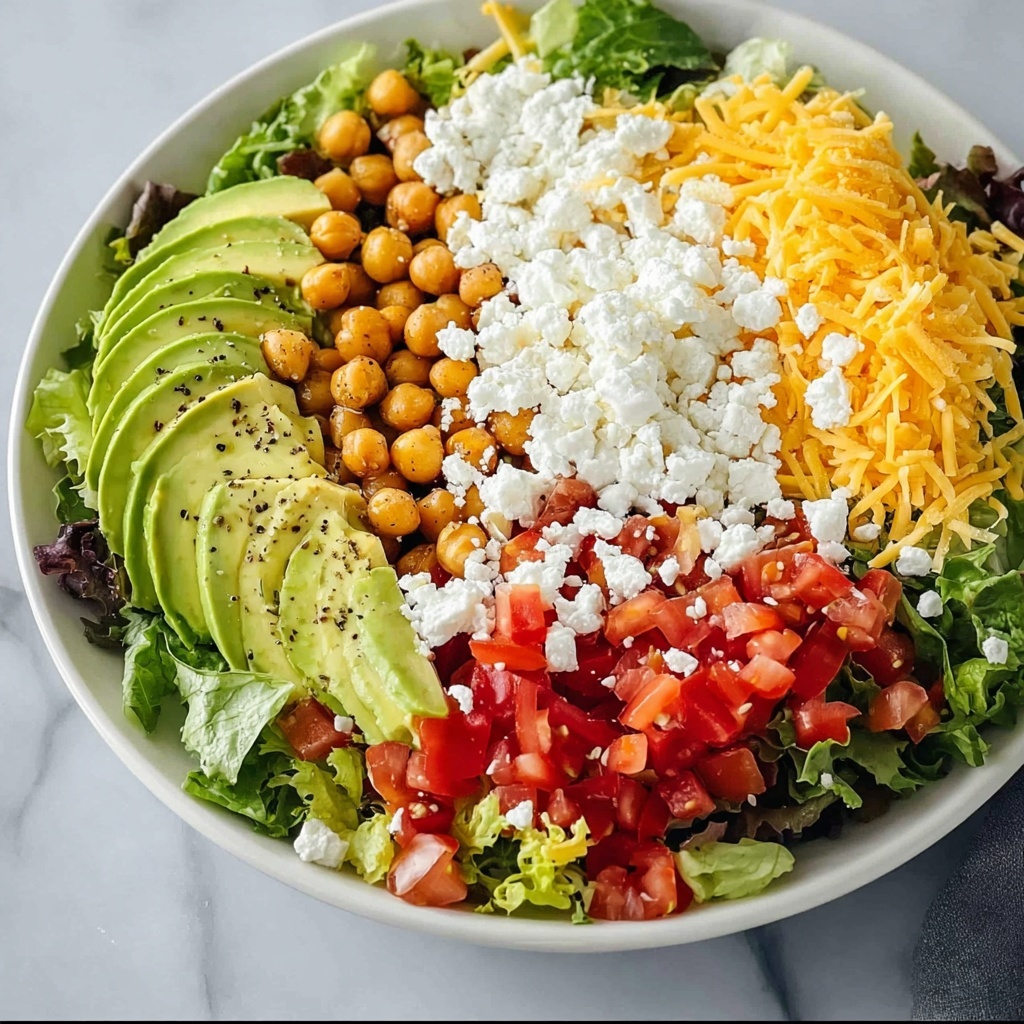 Fresh Chopped Salad with Chickpeas, Feta, and Avocado Recipe - Recipe Image