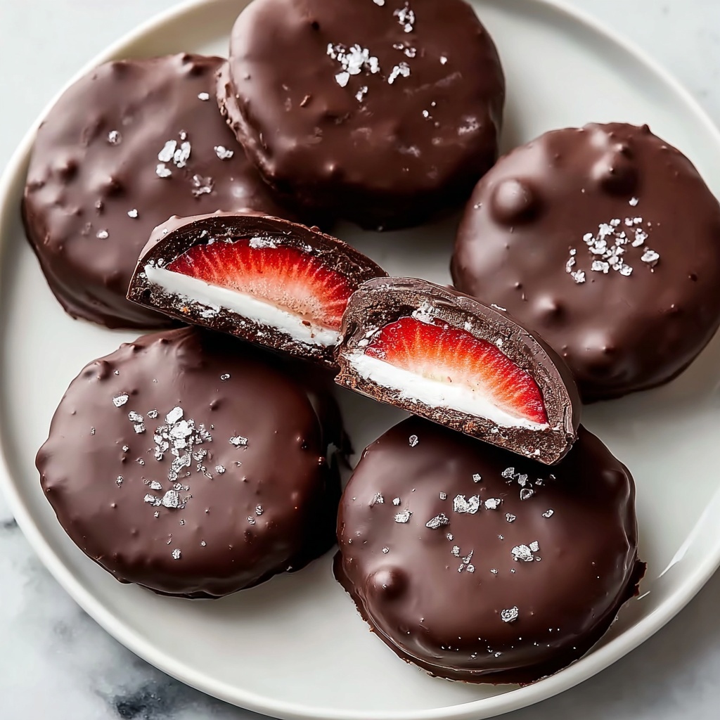 Chocolate Covered Strawberry Frozen Yogurt Bites Recipe - Recipe Image