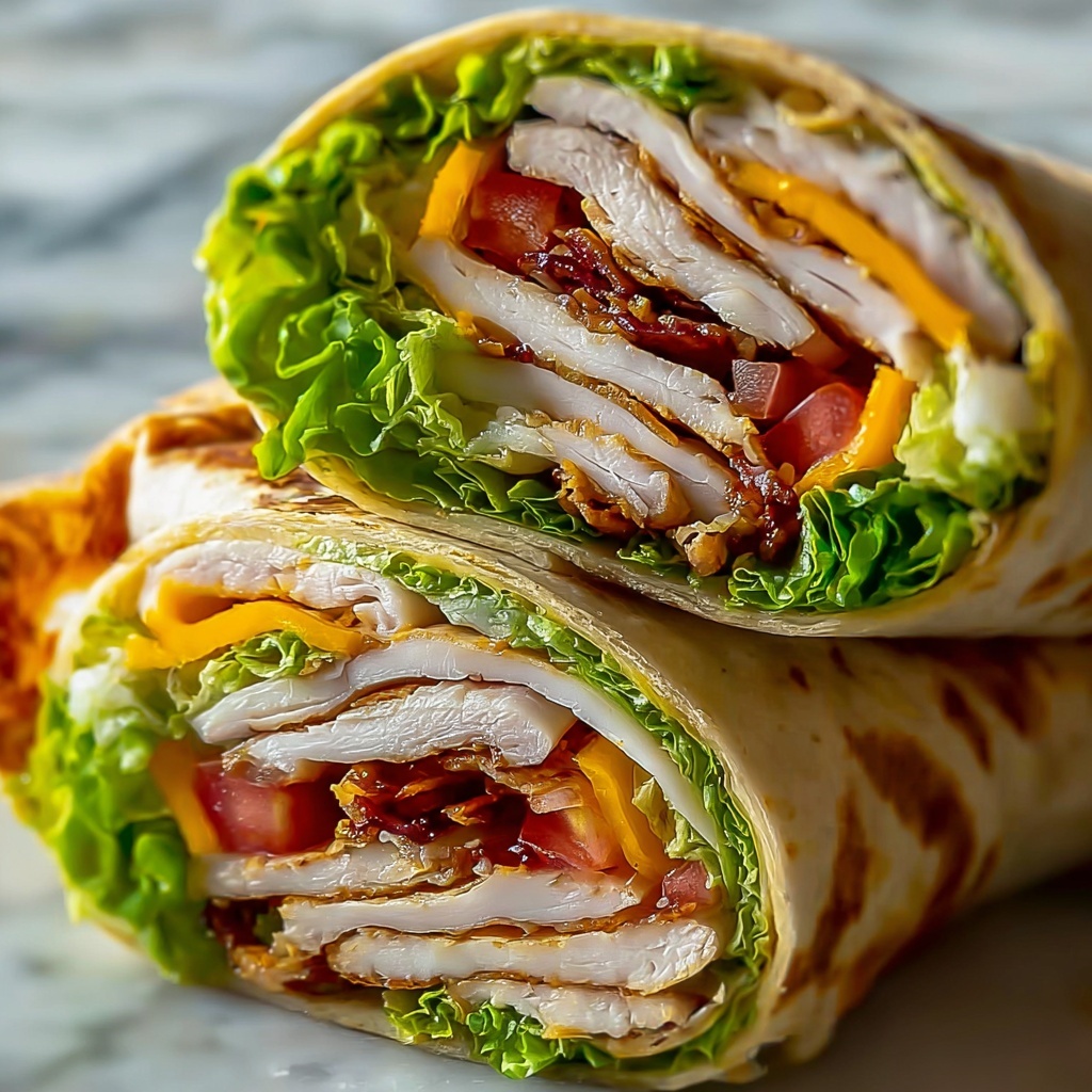 Turkey Ranch Club Wrap Recipe - Recipe Image