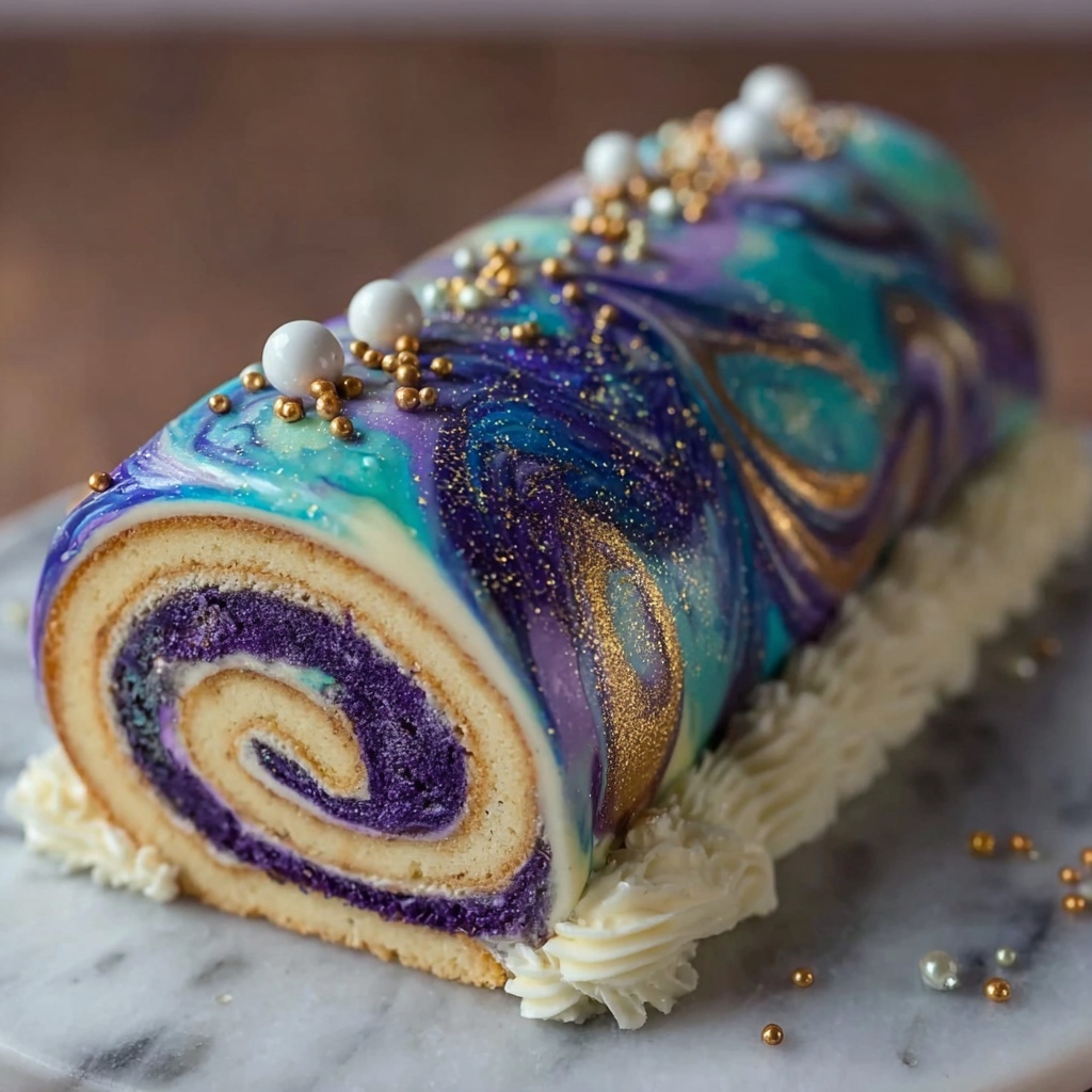 Galaxy Cake Roll Recipe - Recipe Image