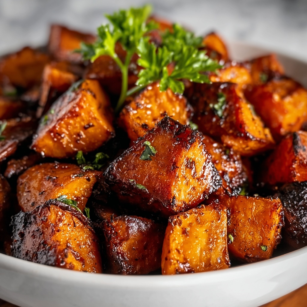 Cinnamon Maple Roasted Sweet Potatoes Recipe - Recipe Image