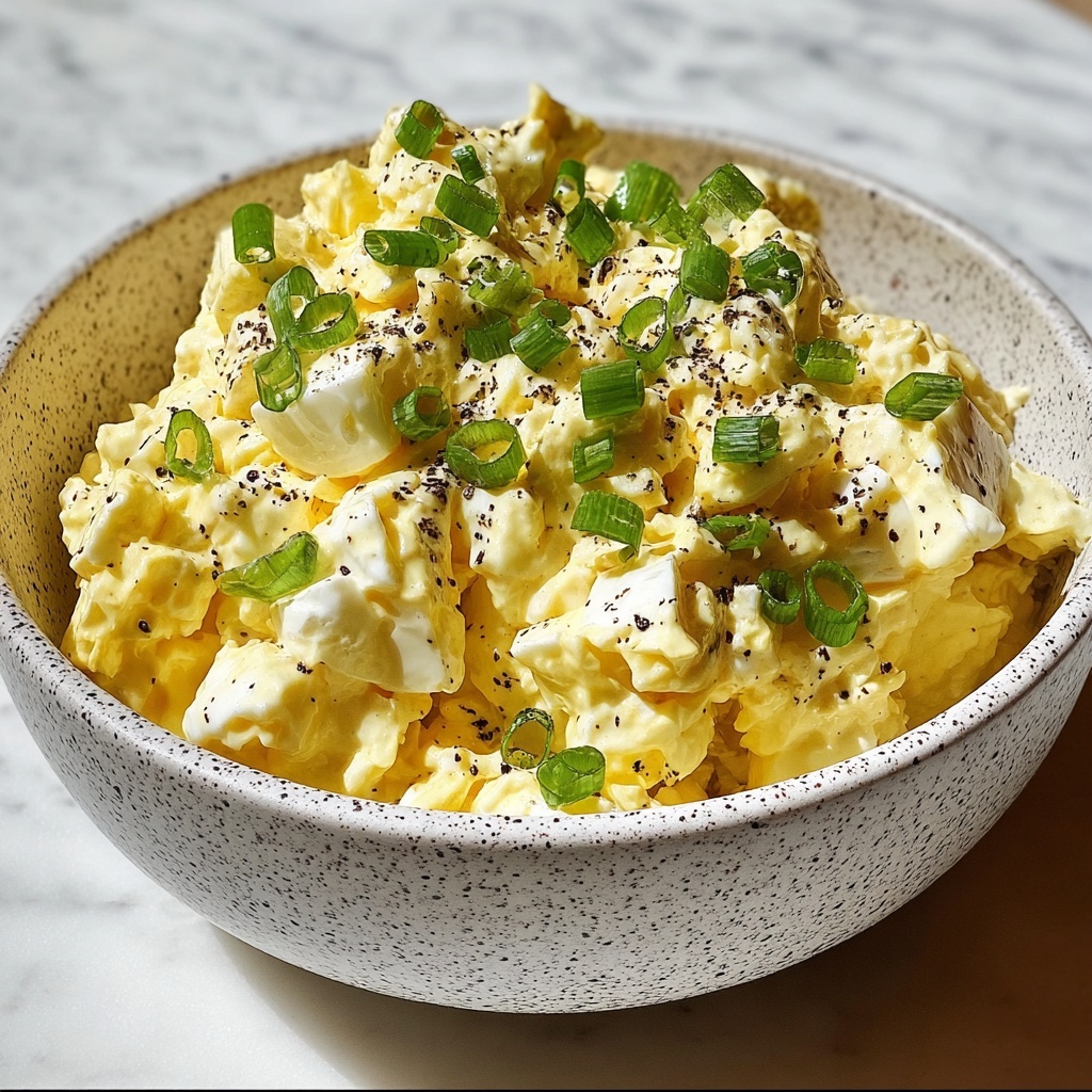 Creamy Egg Salad with Red Onion and Fresh Herbs Recipe - Recipe Image