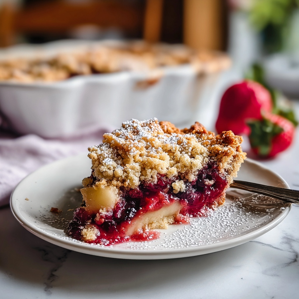 Strawberry Rhubarb Cobbler Recipe - Recipe Image