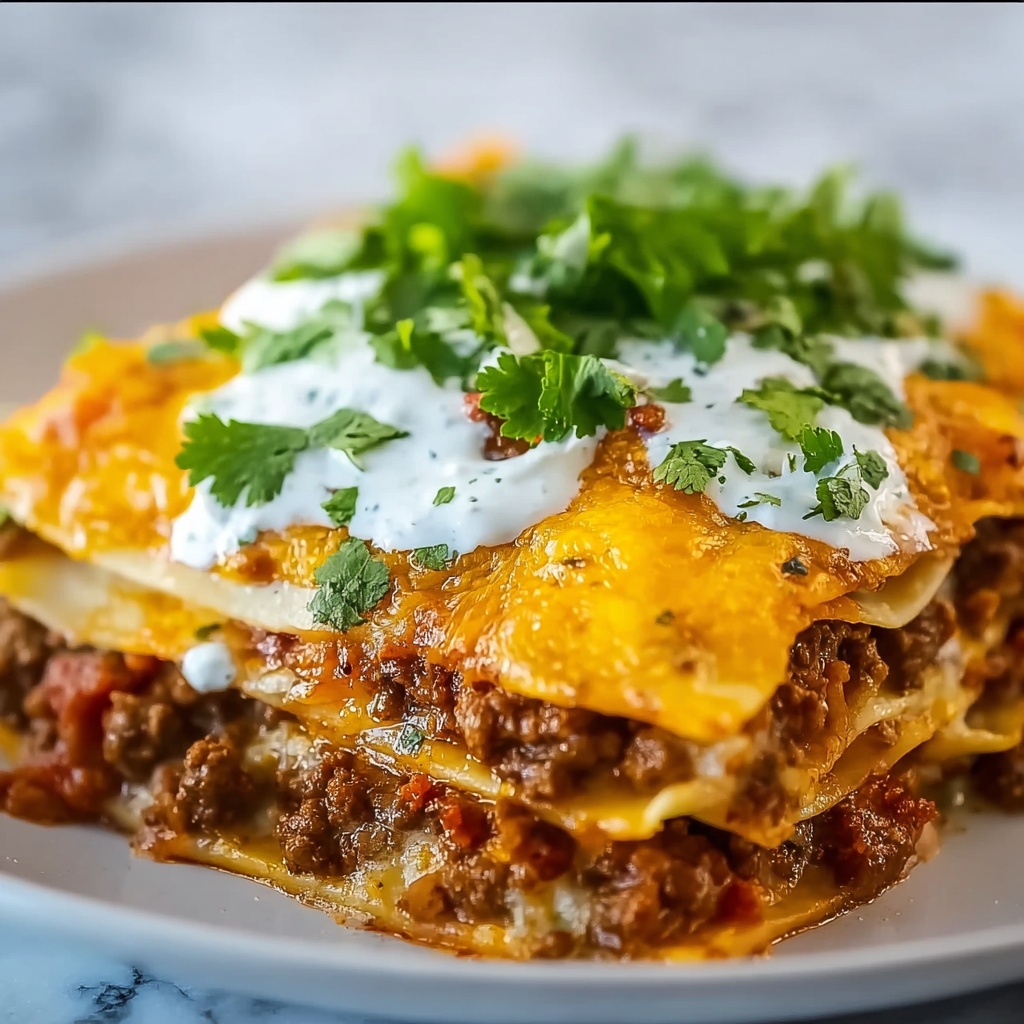 Taco Casserole with Tortillas Recipe - Recipe Image