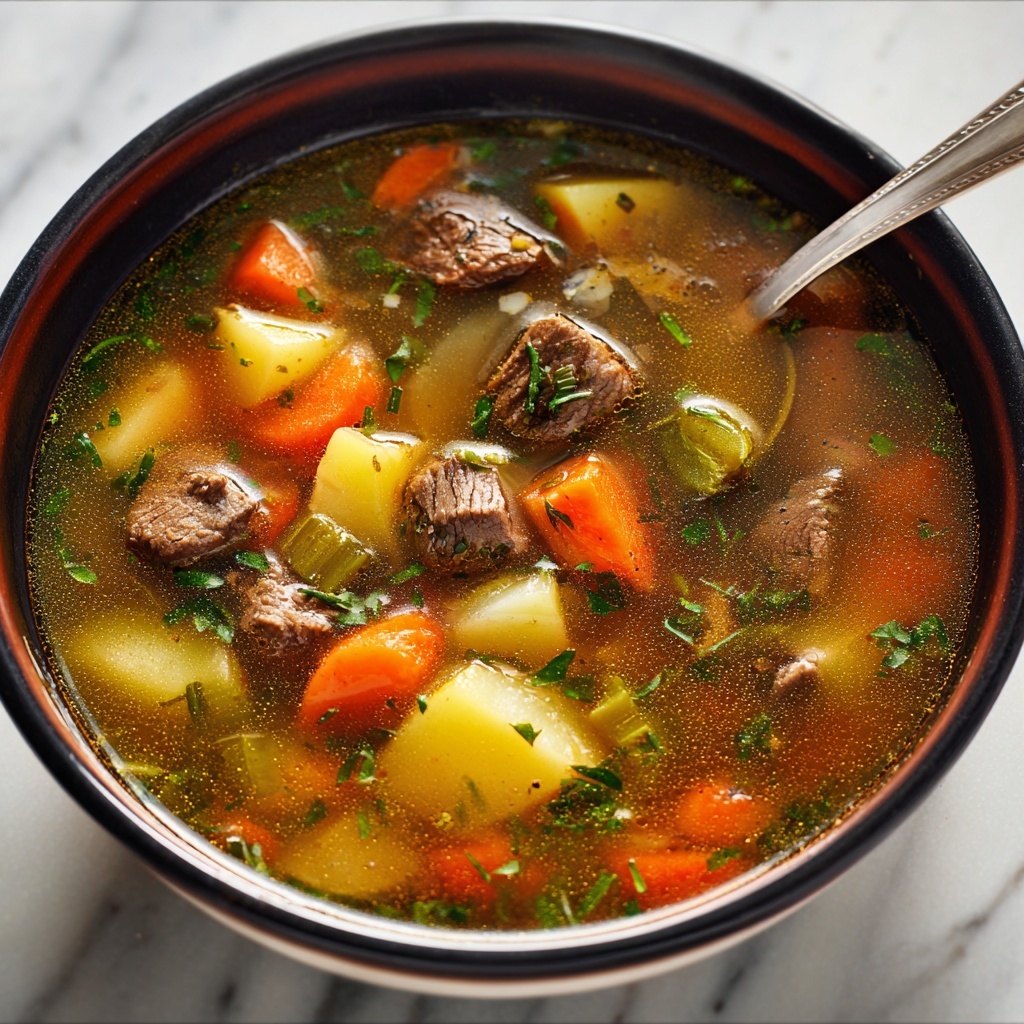 Hearty Beef Vegetable Soup Recipe - Recipe Image