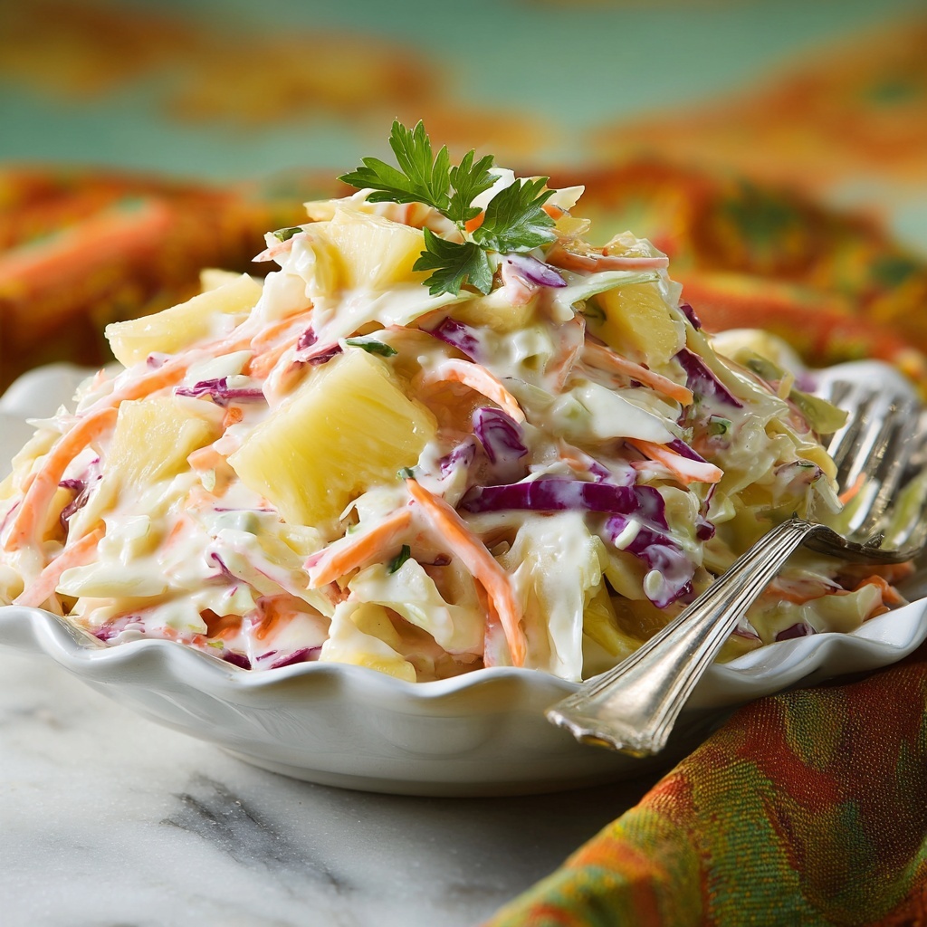 Hawaiian Pineapple Coleslaw Recipe - Recipe Image