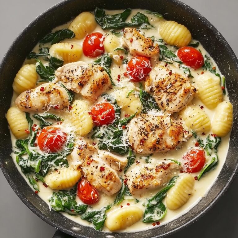 Garlic Chicken Gnocchi Skillet Recipe