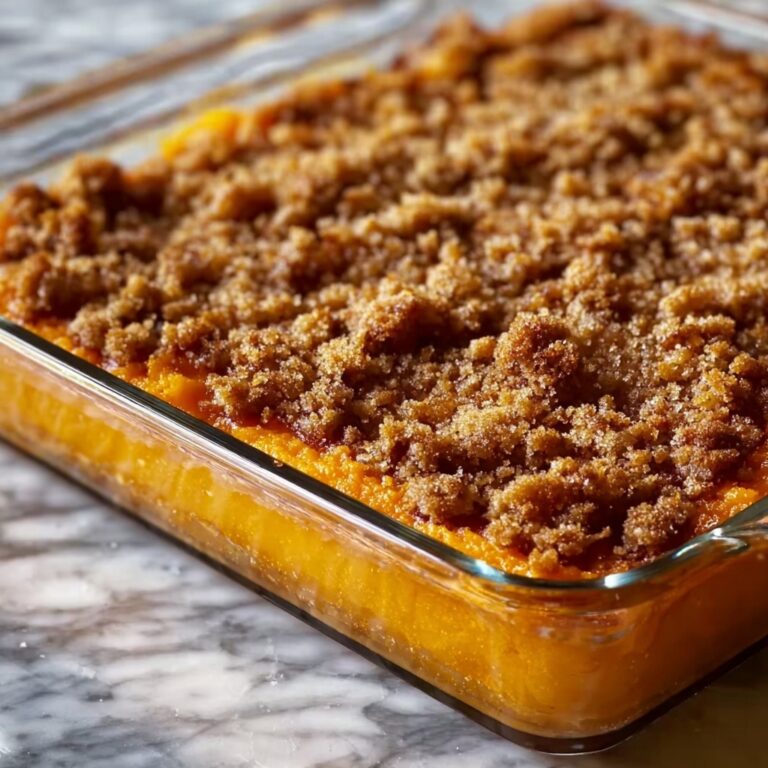 Sweet Potato Casserole with Pecan Topping and Marshmallows Recipe