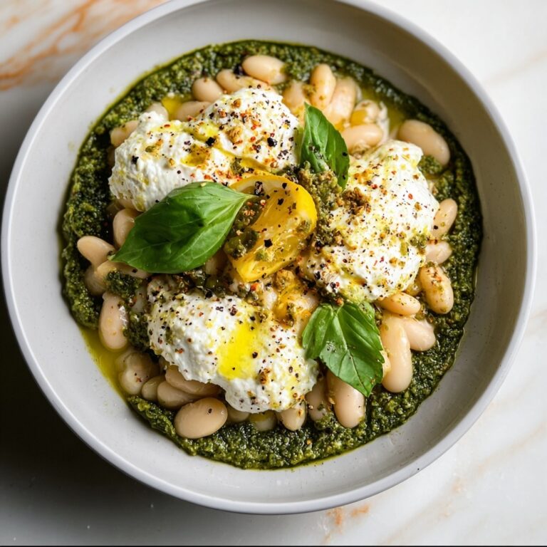 Butter Beans with Ricotta, Lemon + Basil Pesto Recipe