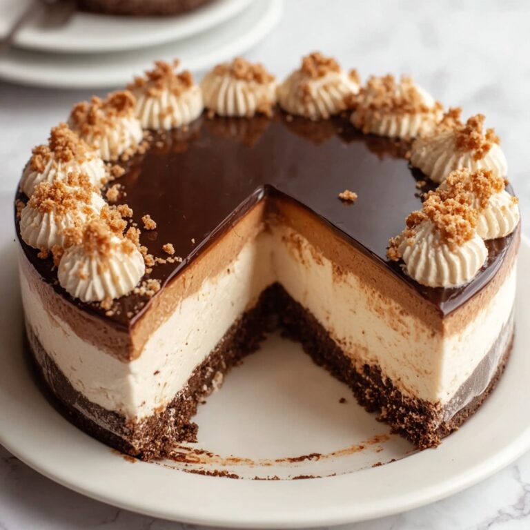 No-Bake Chocolate Peanut Butter Cheesecake Recipe