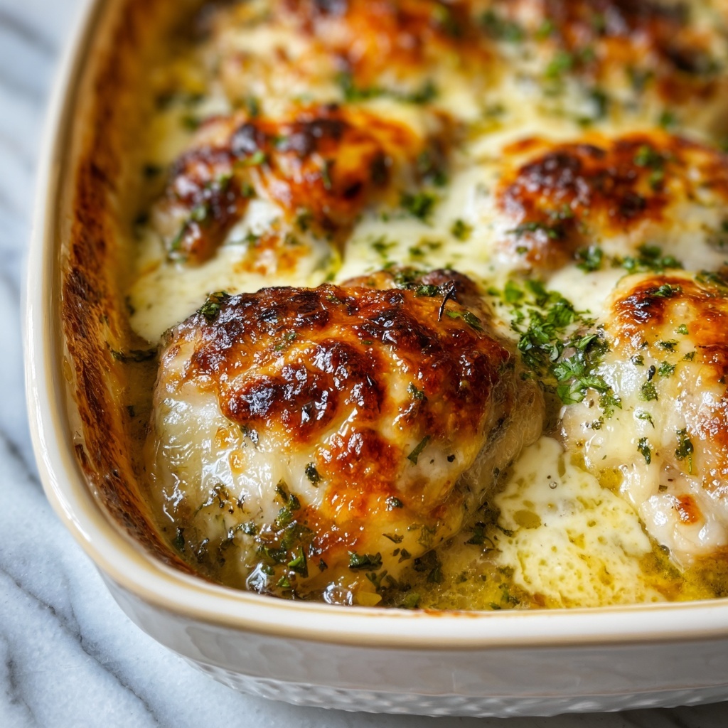 Golden Baked Provolone Chicken Recipe - Recipe Image