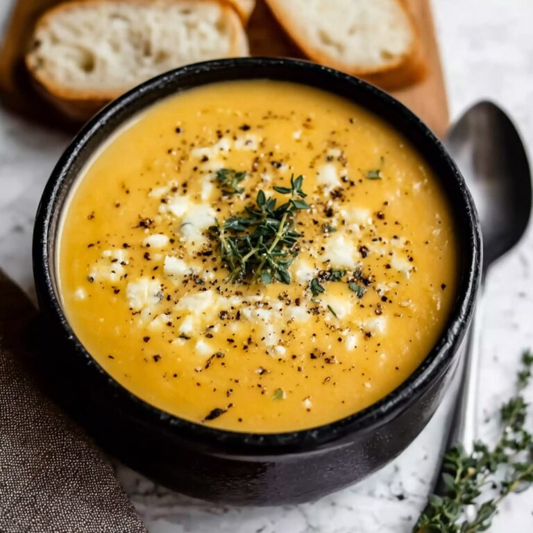 Hearty Cheddar Garlic Herb Potato Soup Recipe