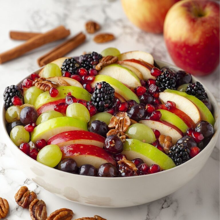 Fall Fruit Salad with Honey Cinnamon Dressing Recipe