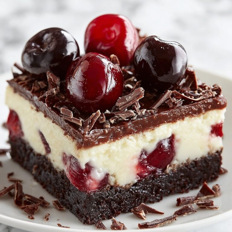 Chocolate Cherry Cheesecake Bars Recipe