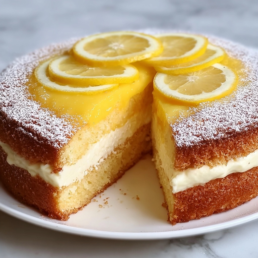 Torta della Nonna – Creamy Lemon Custard Cake Recipe - Recipe Image