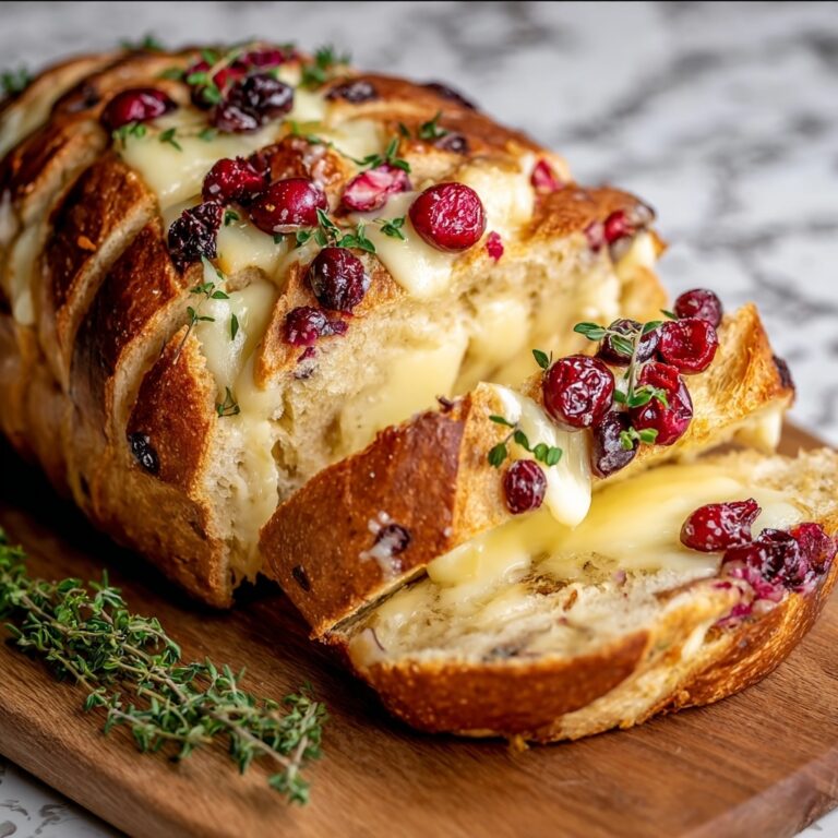 Cranberry Brie Sourdough Pull-Apart Bread Recipe